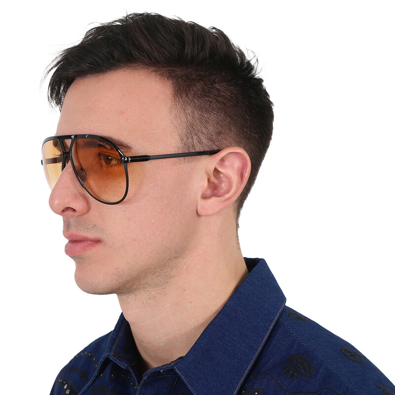 Tom Ford Xavier Brown Gradient Pilot Men's Sunglasses FT1060 01F Tom Ford Xavier Brown Gradient Pilot Men's Sunglasses FT1060 01F