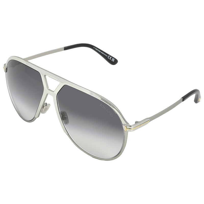 Tom Ford Xavier Smoke Gradient Pilot Men's Sunglasses FT1060 16B