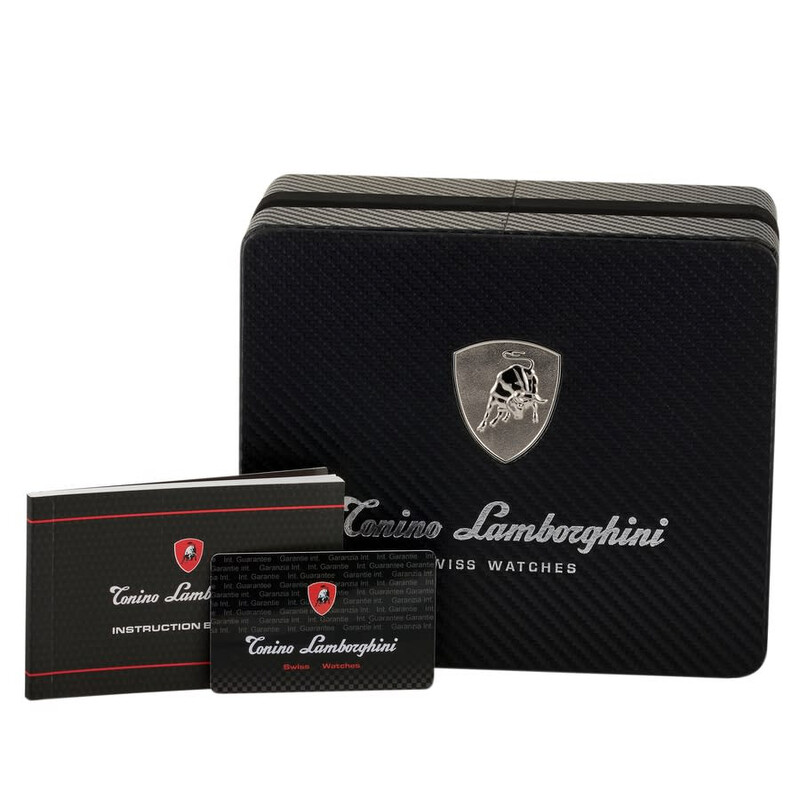 Tonino Lamborghini GT2 Chronograph Automatic Black Dial Men's