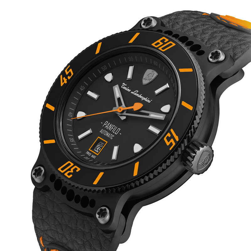 Tonino Lamborghini Panfilo Automatic Black Dial Men's Watch TLF