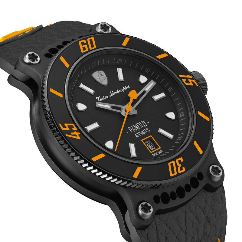 Tonino Lamborghini Panfilo Automatic Black Dial Men's Watch TLF