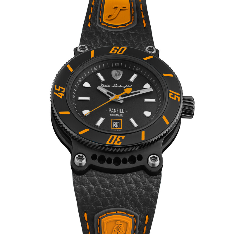 Tonino Lamborghini Panfilo Automatic Black Dial Men's Watch TLF