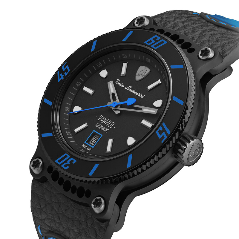Tonino Lamborghini Panfilo Automatic Black Dial Men's Watch TLF