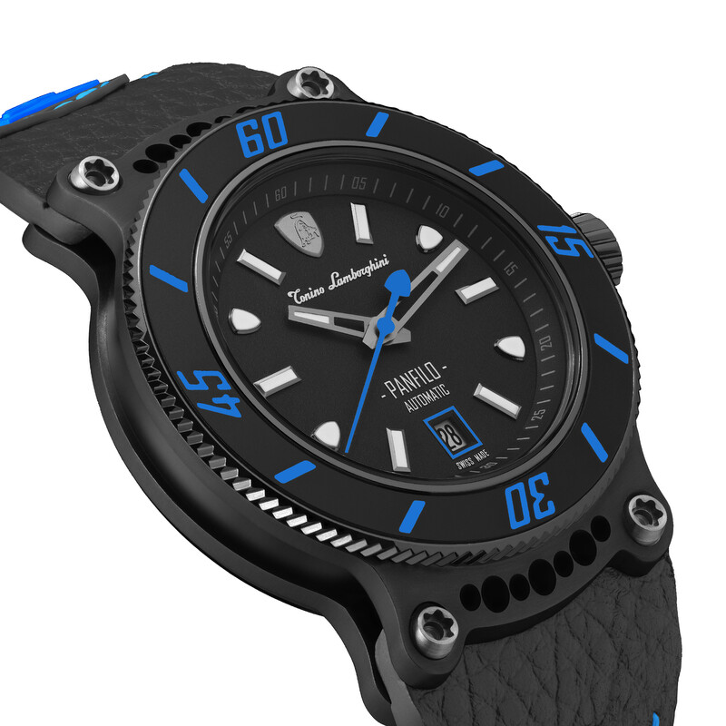 Tonino Lamborghini Panfilo Automatic Black Dial Men's Watch TLF