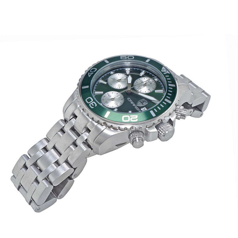 Torino Carrero Time Bold - Cx2 Chronograph Green Dial Men's Watch