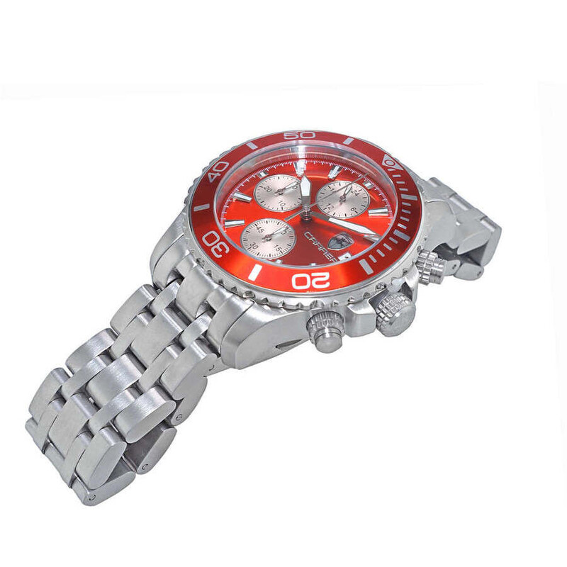 Torino Carrero Time Bold - Cx2 Chronograph Red Dial Men's Watch