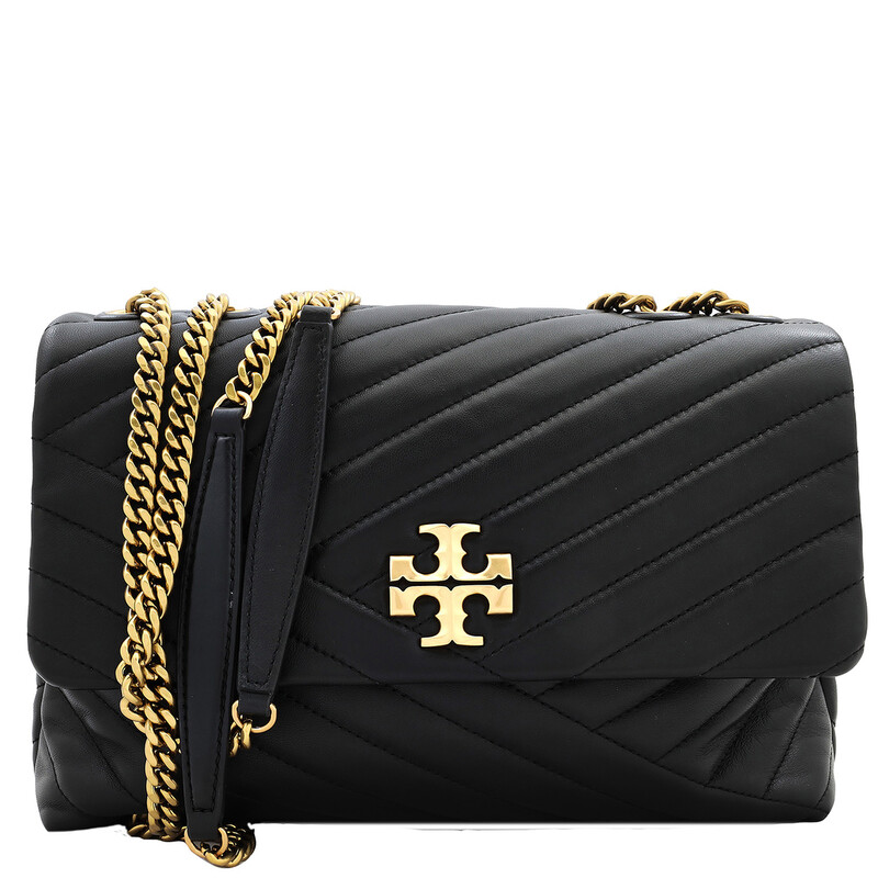 【新品】TORYBURCH KIRA CHEVRON ショルダーバック　黒 Kira Chevron Convertible Shoulder Bag: Women's Designer Shoulder