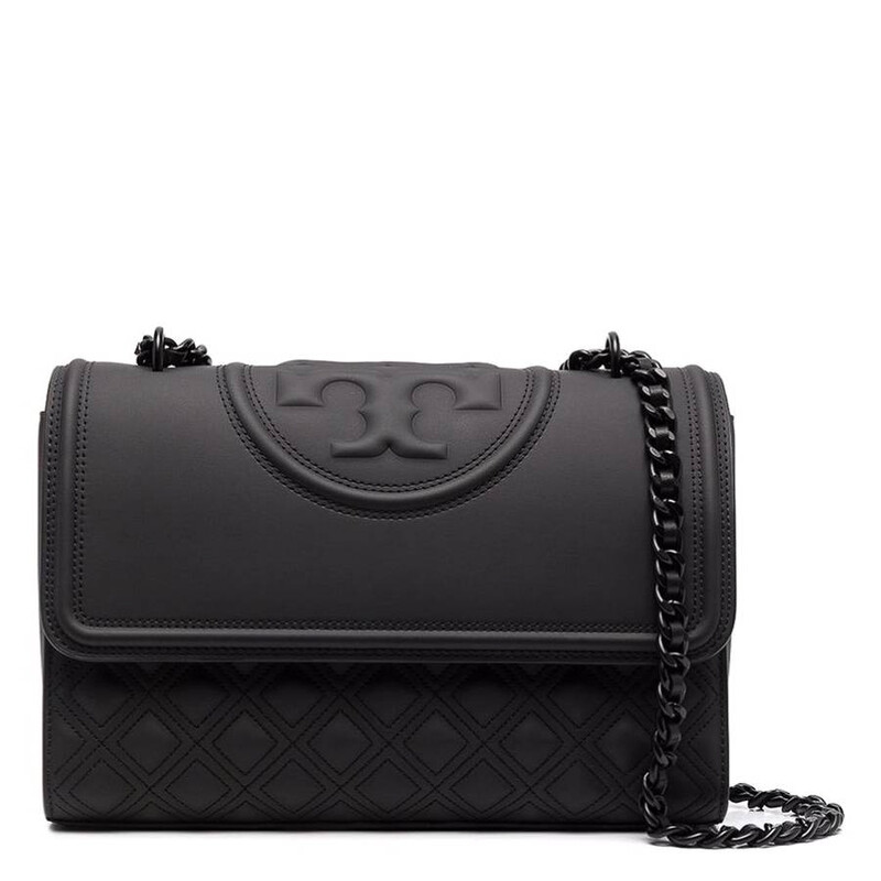 Tory Burch Black Convertible Fleming Matte Shoulder Bag 82559-001