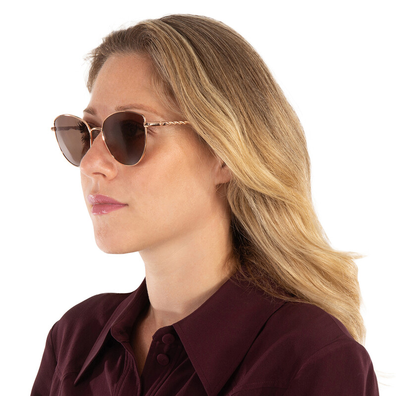 Tory Burch Brown Cat Eye Ladies Sunglasses TY6091 332373 56  display picture 1