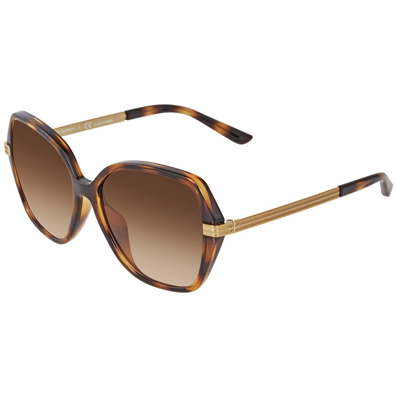 Tory Burch Brown Gradient Shield Sunglasses with Gold Accents Tory Burch TY7184U Sunglasses | FREE Shipping - Go-Optic.com main image 4