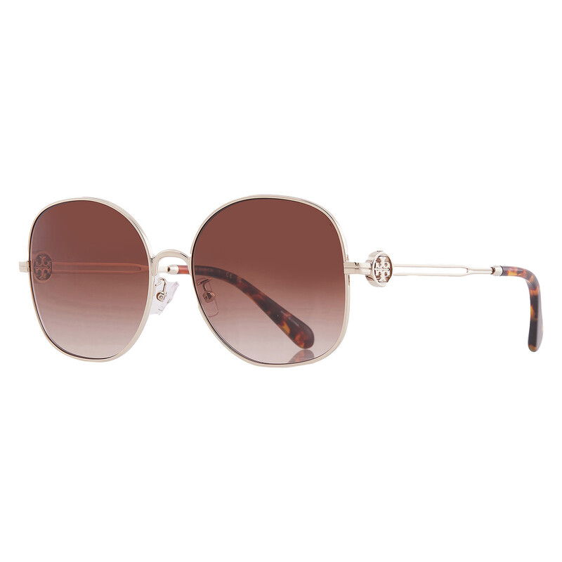 Tory Burch Brown Gradient Round Ladies Sunglasses TY6112 