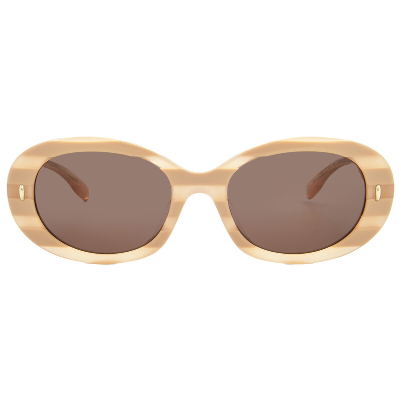 Tory Burch Brown Oval Ladies Sunglasses TY7214U 318173 53