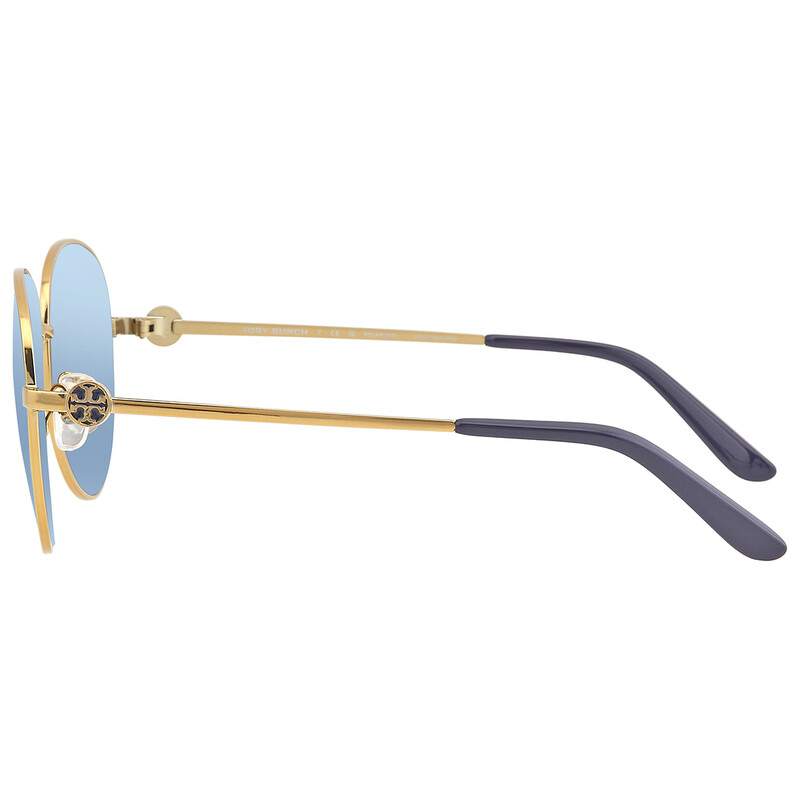 Tory Burch Dark Gray Mirrored Polar Pilot Ladies Sunglasses TY6082 ...