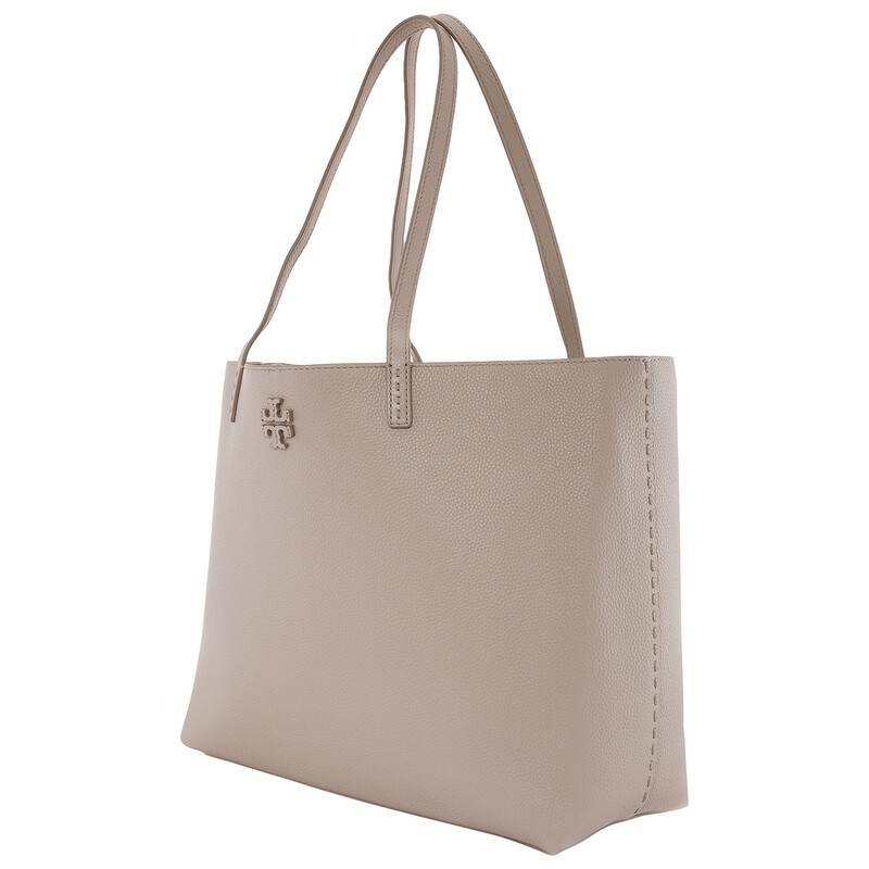 Tory Burch Fresh Clay McGraw Pebbled Leather Tote Bag 152221-200