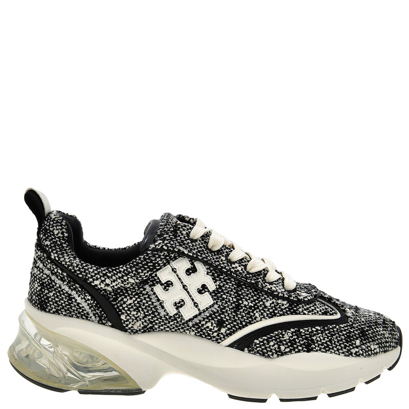 Tory Burch Good Luck Tweed Trainers, Size 6 148326-004 - Shoes