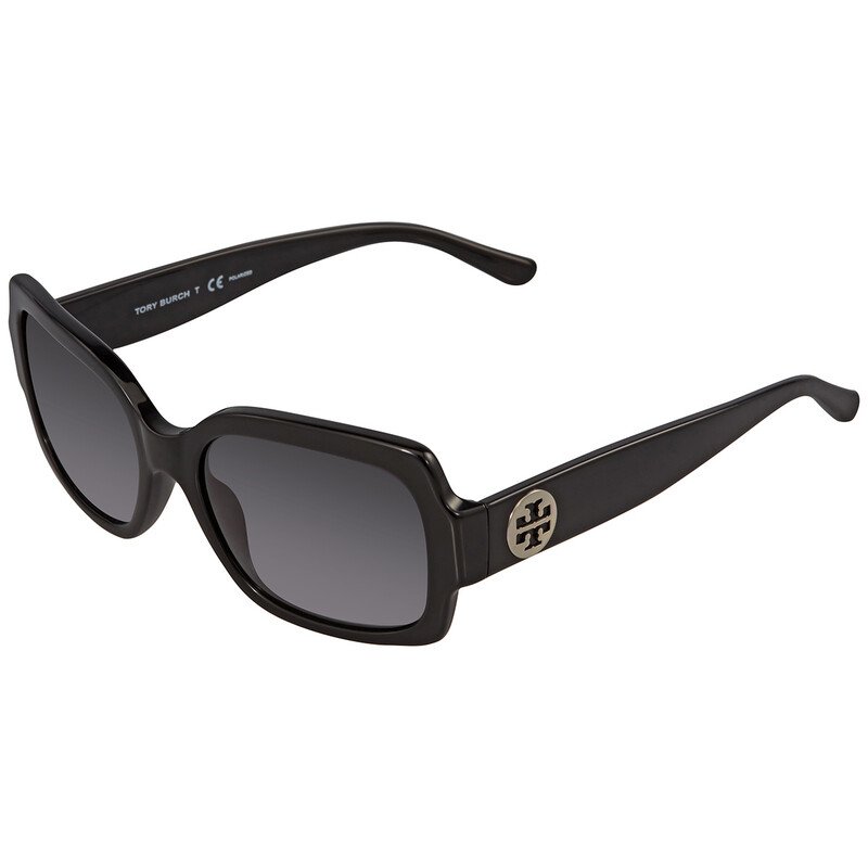 Tory Burch Grey Gradient Polarized Square Ladies Sunglasses  display picture 1