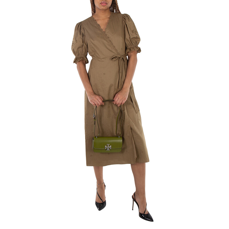 Tory Burch Eleanor レクタンギュラー　Matcha Green Tory Burch Ladies Convertible Matcha Green Small Eleanor