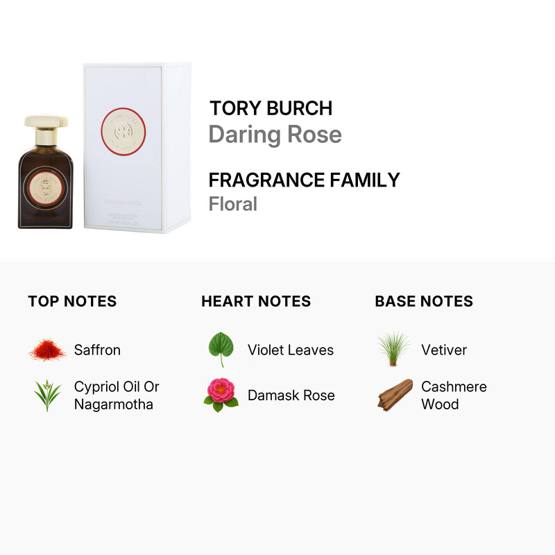 Tory Burch Ladies Daring Rose EDP Spray 3.0 oz Fragrances