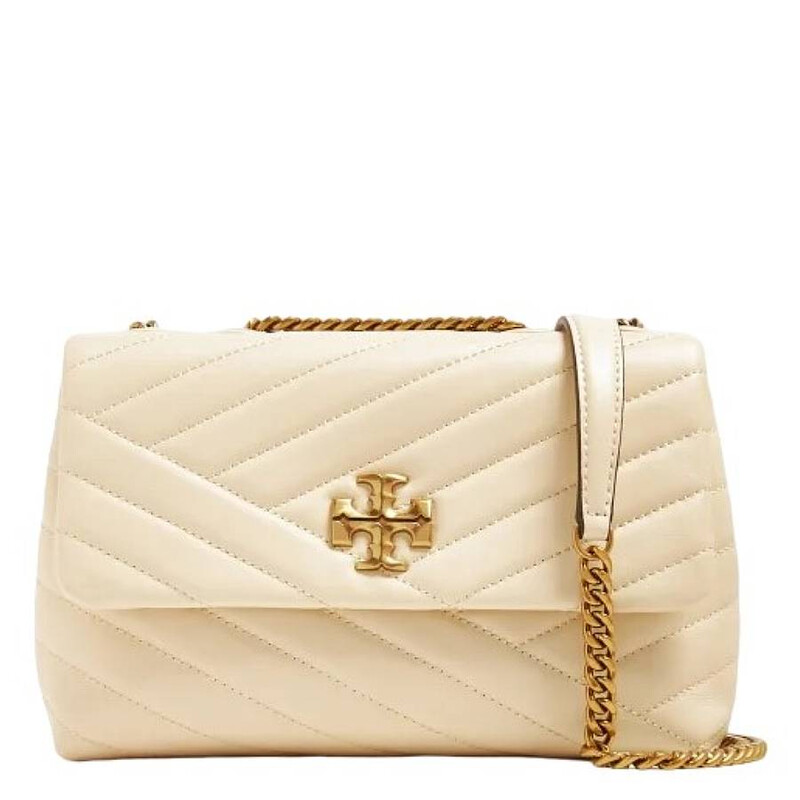 Tory Burch バッグ Tory Burch New Cream Kira Chevron Small Convertible Shoulder Bag