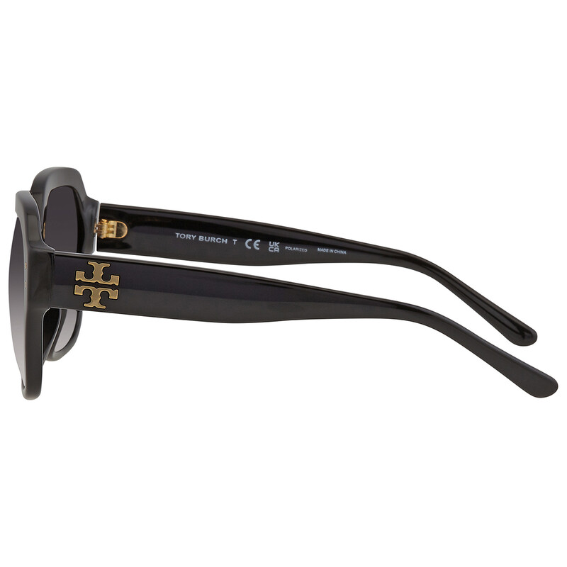Tory Burch Polarized Grey Gradient Square Ladies Sunglasses  display picture 3