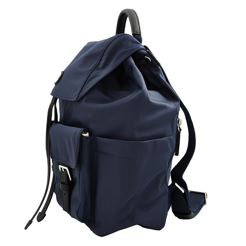 Tory Burch Royal Navy Virginia Nylon Flap Backpack 85061-403