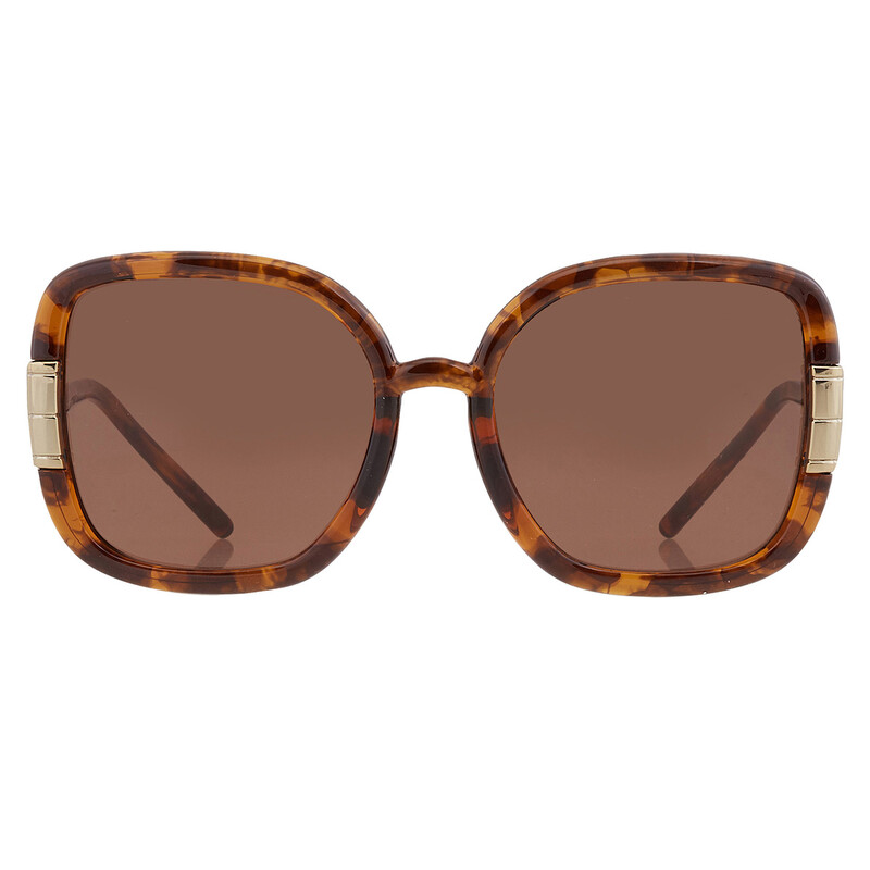 Tory Burch Solid Brown Square Ladies Sunglasses TY9063U 151973 56