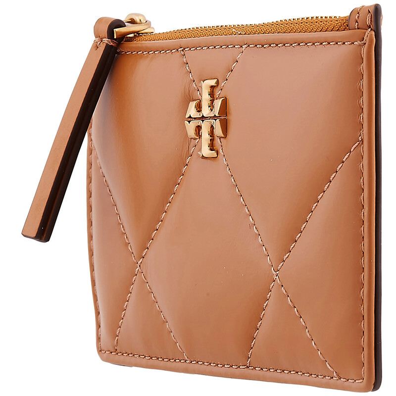 Tory Burch Tan Diamond Quilt Kira Card Case 158629-201