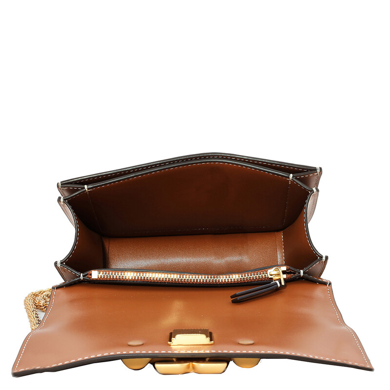 Tory Burch Whiskey Eleanor Small Leather Bag 73589-201