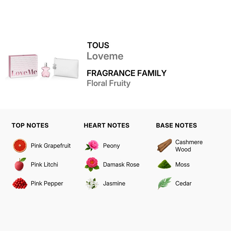 Tous Ladies Loveme Gift Set Fragrances 8436603334549 - Fragrances