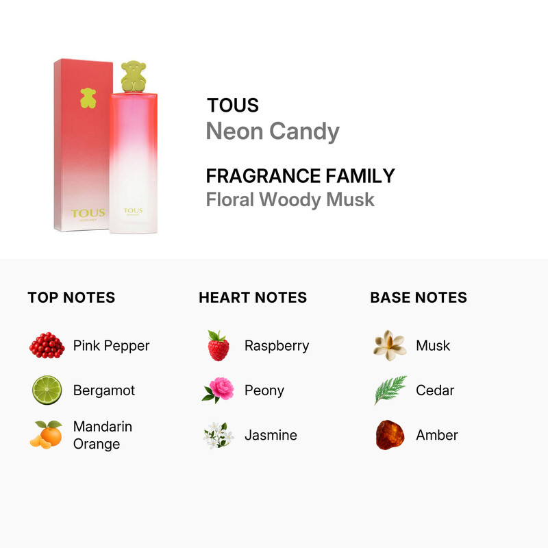 Tous Ladies Neon Candy EDT 3.0 oz Fragrances 8436550501094