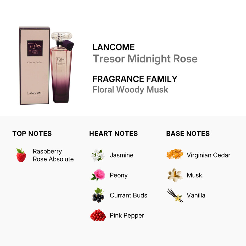 Lancome Tresor Midnight Rose / Lancome EDP Spray 2.5 oz (w) 3605532423265 -  Fragrances, Tresor Midnight Rose