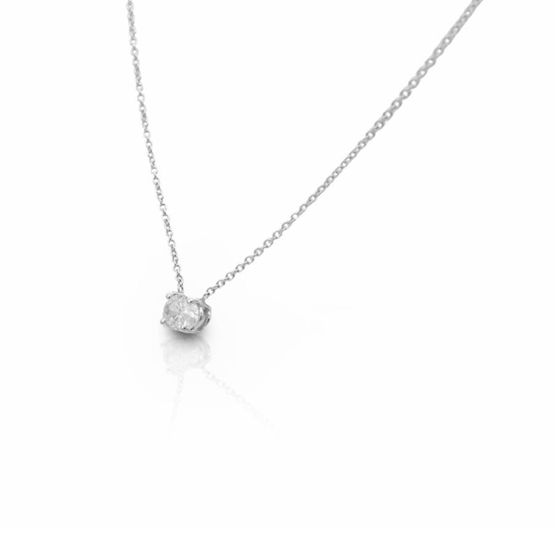 Tresorra 14K White Gold Diamond Pendant Necklace 66256 - Jewelry ...
