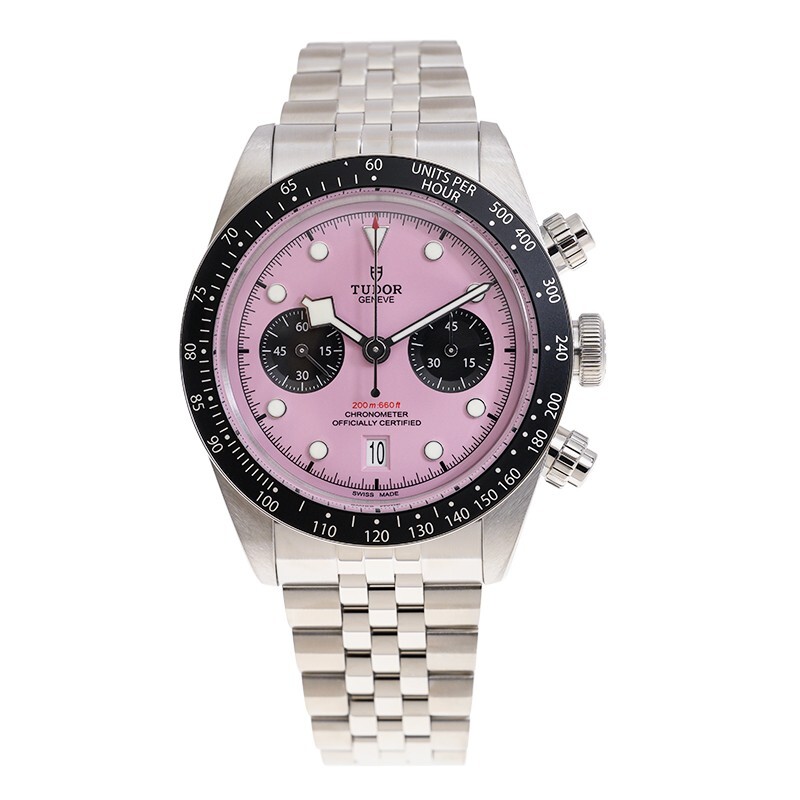 Tudor Black Bay Chronograph Automatic Chronometer Pink Dial Men's
