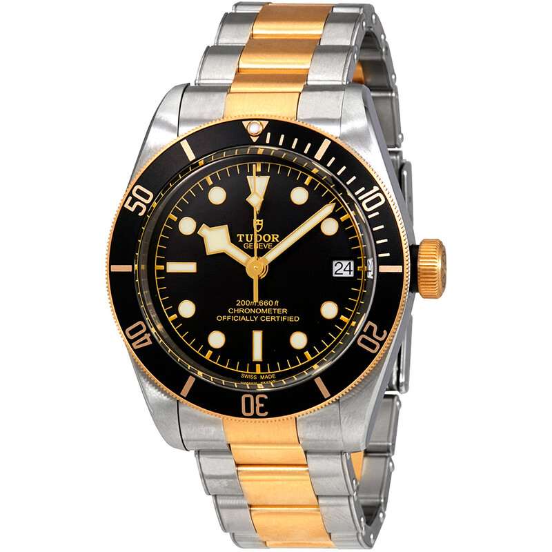 TUDOR　ブラックベイ　ステンレスベルト　41ミリ Tudor Heritage Automatic 41 mm Black Dial Men's Watch M79733N-0008