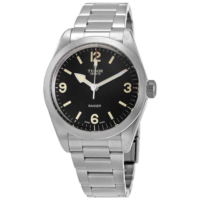 Tudor Ranger Automatic Black Dial Men's Stainless Steel Watch