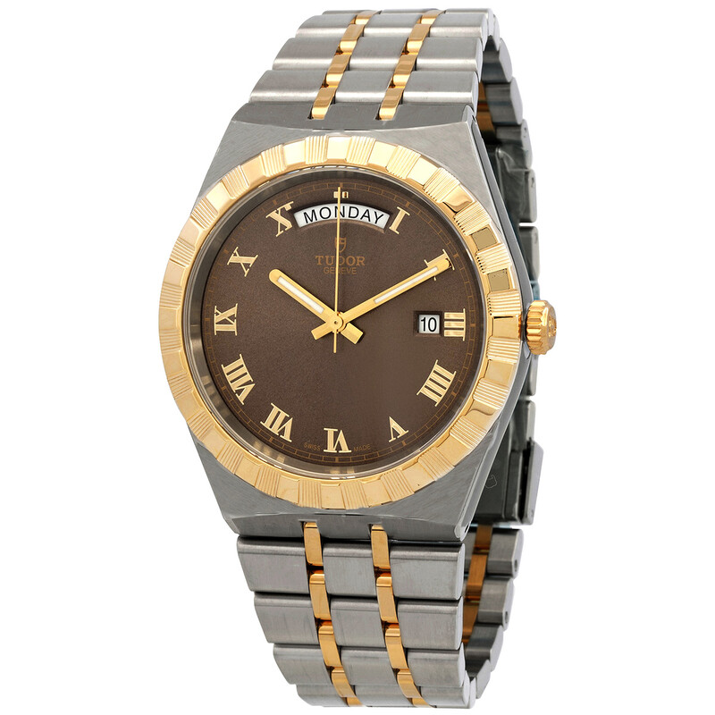 Tudor Royal Automatic Chocolate Brown Dial Two-Tone Men's Watch