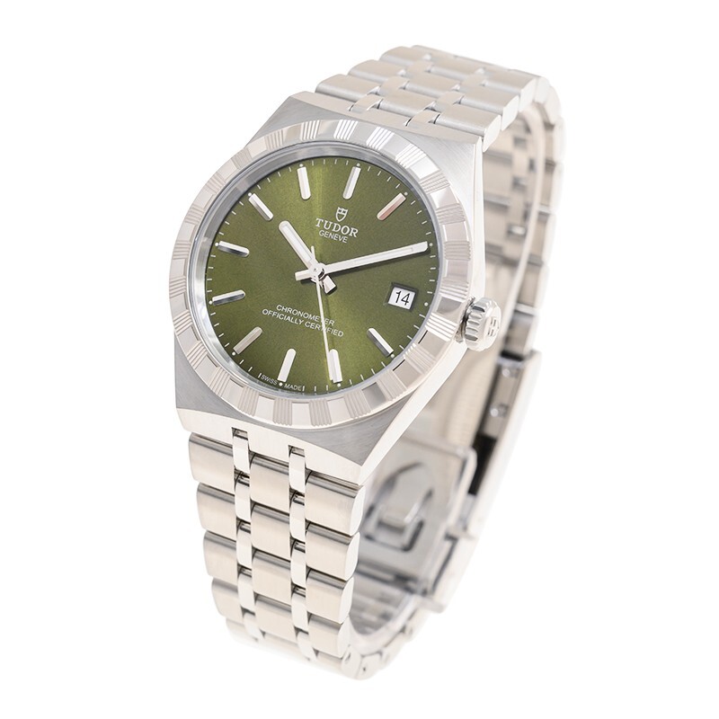 Tudor Royal 36mm Hand Wind Chronometer Green Dial Watch M2836C1A0