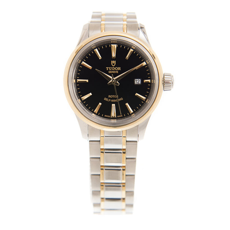 Tudor Style Automatic Black Dial Ladies Watch 12103-0003 - Watches