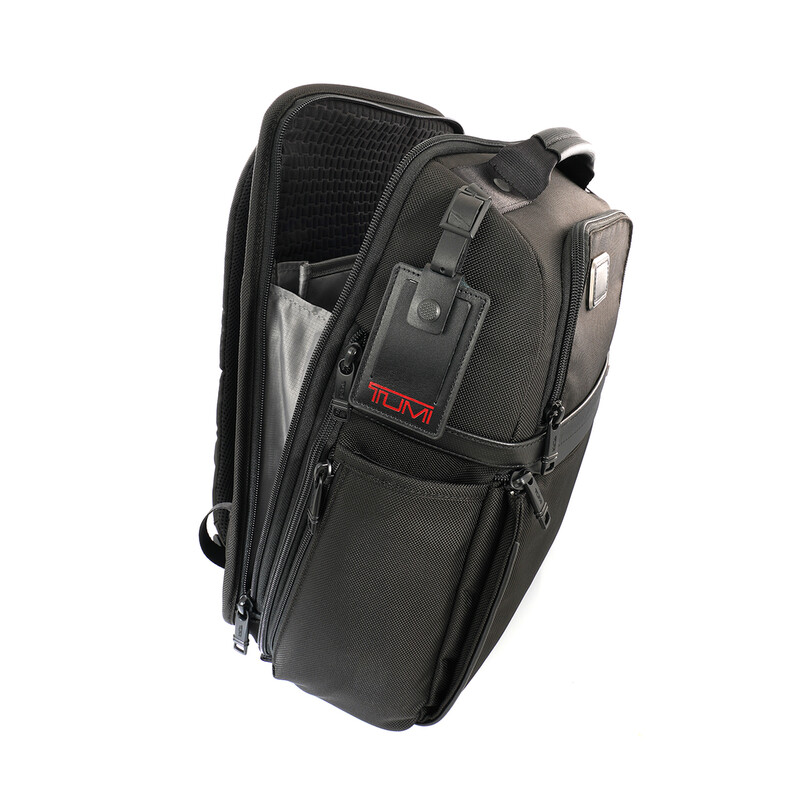 Tumi Black Alpha 3 Slim Solutions Brief Backpack 02603177D3