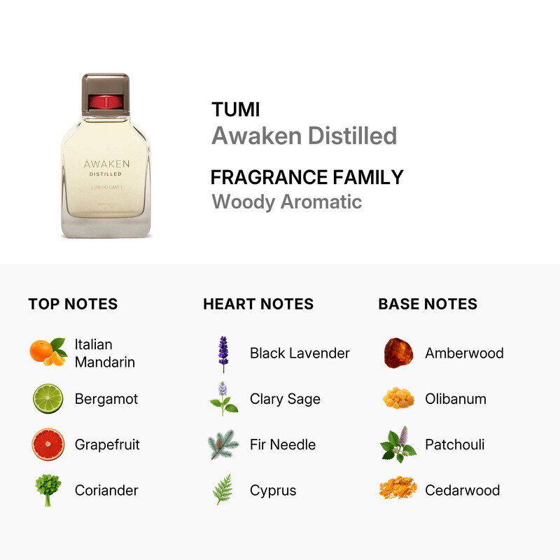 Tumi Men's Awaken Distilled Extrait de Parfum Spray 3.4 oz