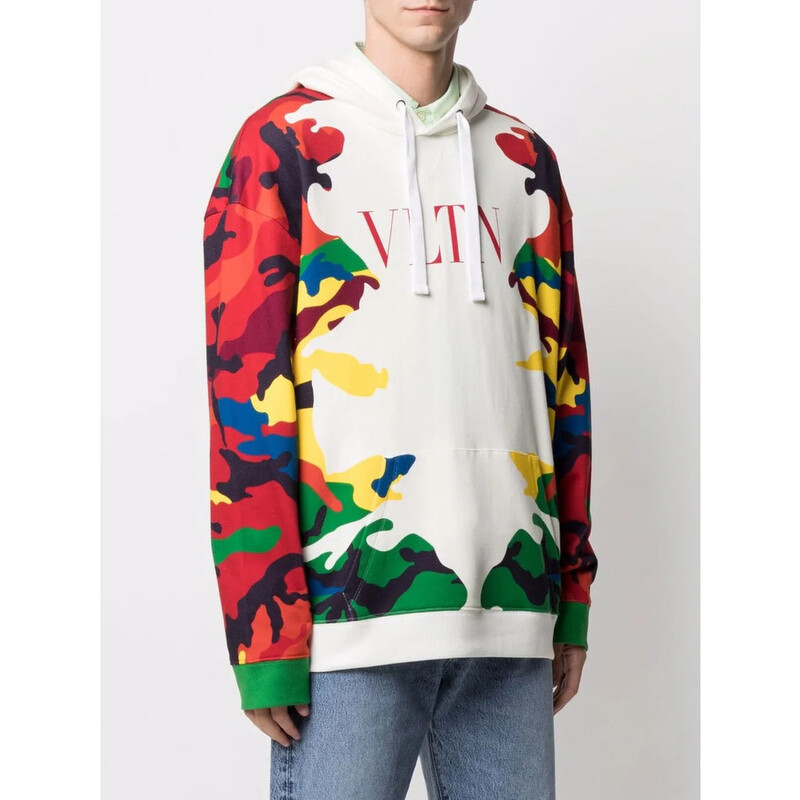 Valentino Garavani Garavani Camou7 Print Hoodie WV3MF18I7NLC40