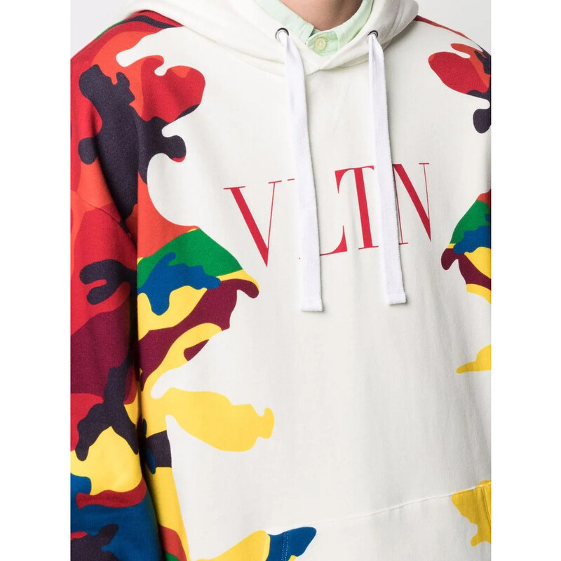 Valentino Garavani Garavani Camou7 Print Hoodie WV3MF18I7NLC40