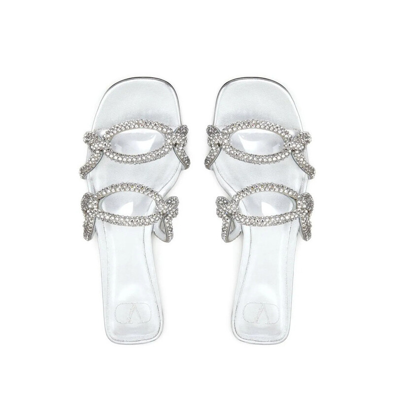 Valentino Garavani Garavani Chain 1967 Crystal-Embellished Sandals