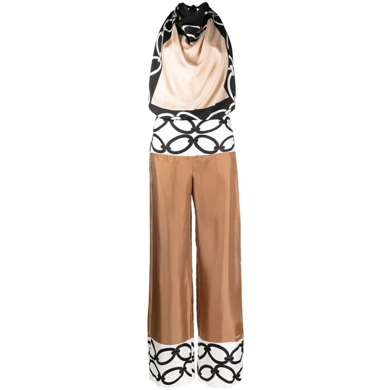 Valentino Garavani Garavani Chain 1967 Foulard Silk Jumpsuit