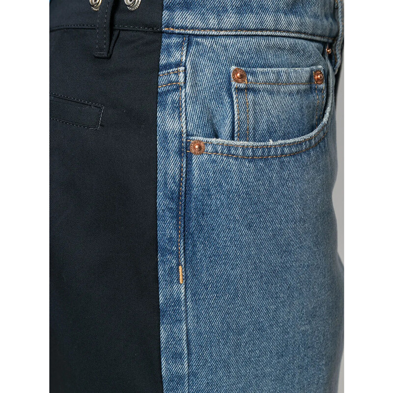 Valentino Garavani Garavani Dual Material Denim Trousers