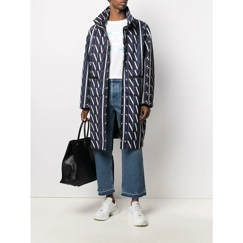 Valentino Garavani Garavani Dual Material Denim Trousers