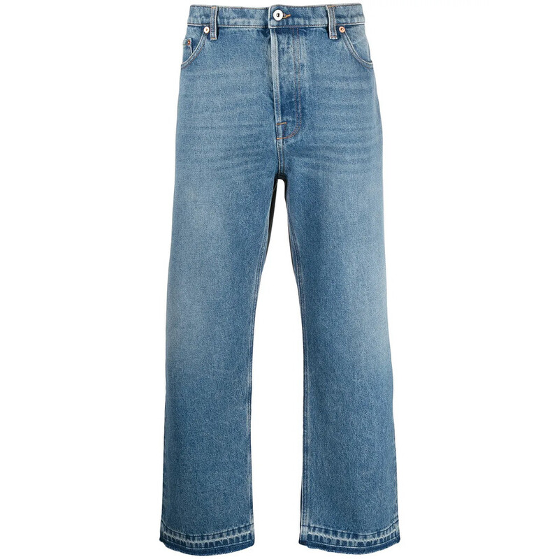 Valentino Garavani Garavani Dual Material Denim Trousers
