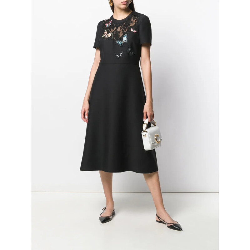 Valentino Garavani Garavani Embroidered Crpe Couture Dress SBDVANB91CF0NO - Clothing, Valentino - Jomashop Valentino Garavani Garavani Embroidered Crpe Couture Dress SBDVANB91CF0NO - Clothing, Valentino - Jomashop