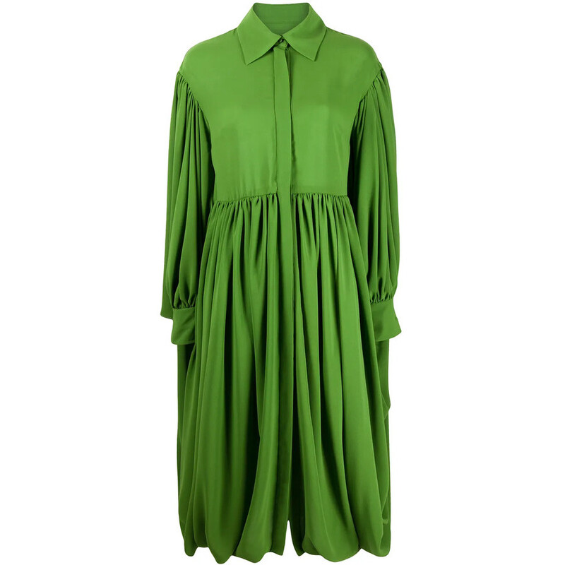 valentino pleated dress Valentino Pleated Georgette Gown Red Silk Size 40 Button-Down Maxi Dre Celebrity Owned