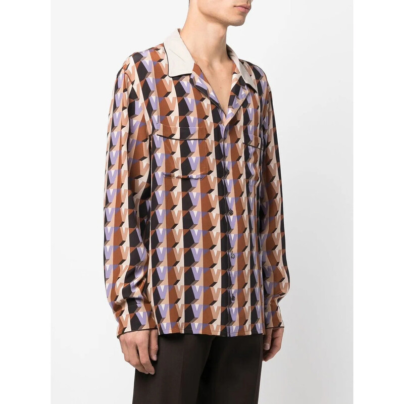 Valentino Garavani Garavani Graphic-Print Silk Shirt